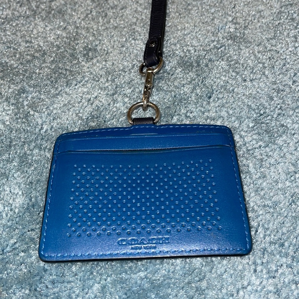 COACH Man’s Lanyard Perforated Leather